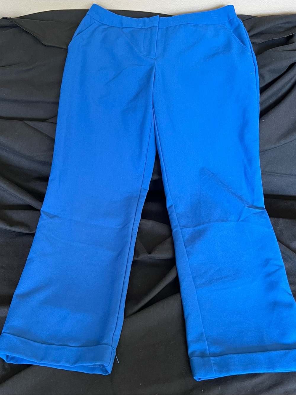 Worthington Bright Blue Ankle Cropped Pants